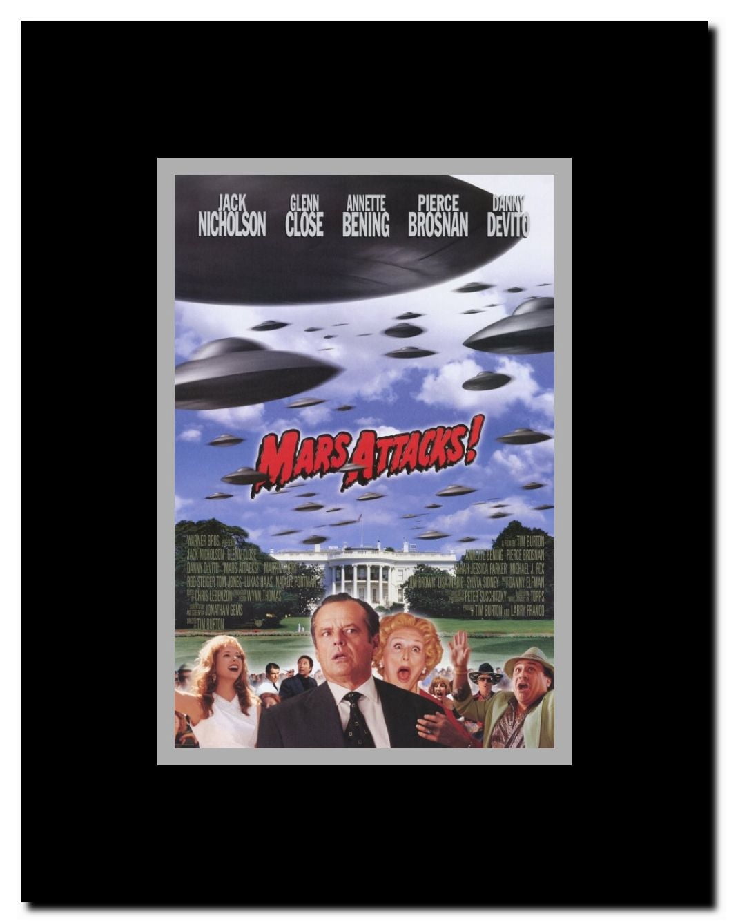 Mars Attacks! Framed Movie Poster