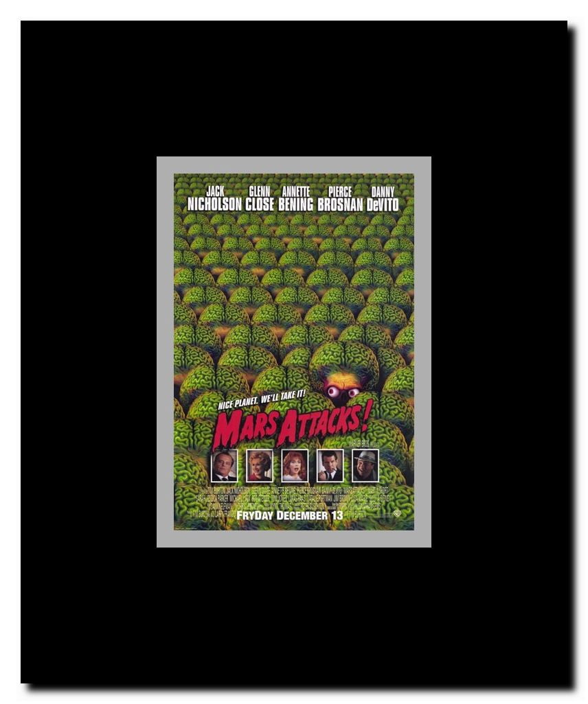 Mars Attacks Framed Movie Poster