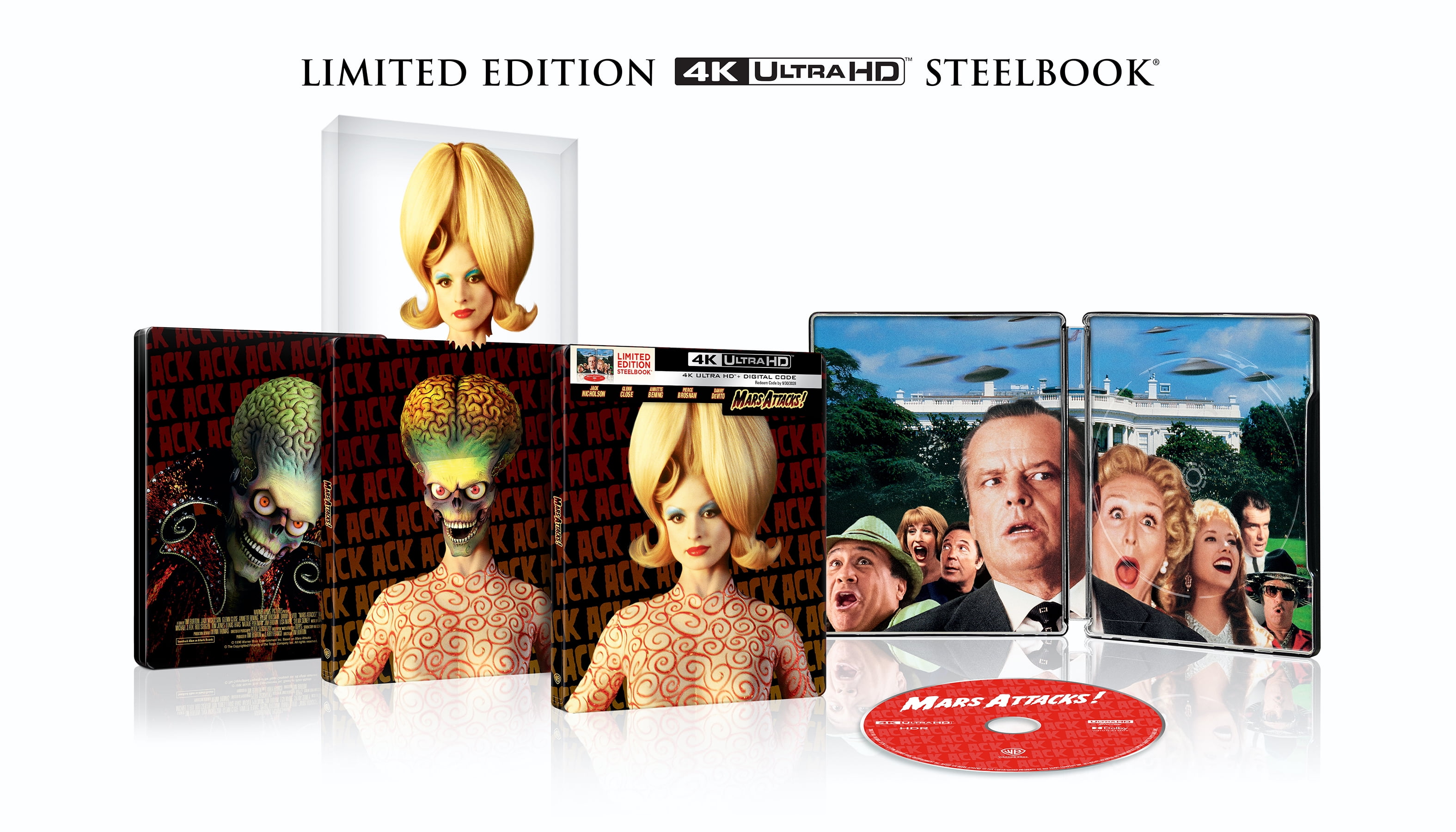 Mars Attacks! (Steelbook) (4K Ultra HD + Digital Copy), Science Fiction, Warner Bros.