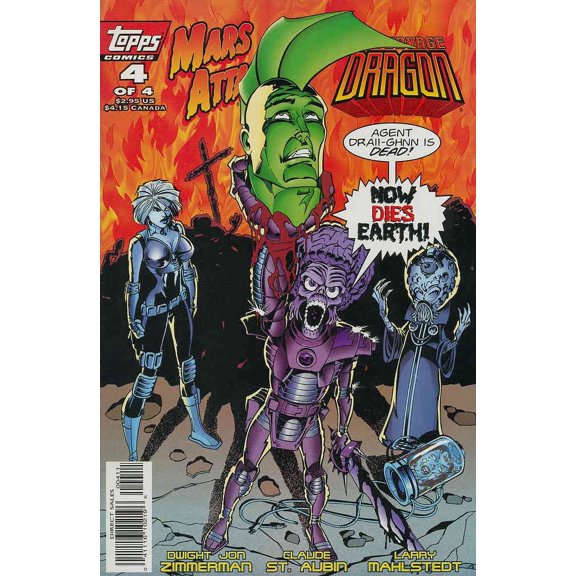 Mars Attacks the Savage Dragon #4 VF ; Topps Comic Book