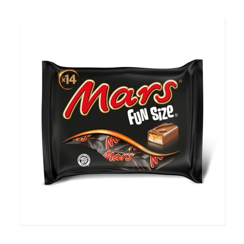Mars Caramel, Nougat & Milk Chocolate Funsize Snack Bars Multipack 275g, British Import (Pack of 3)