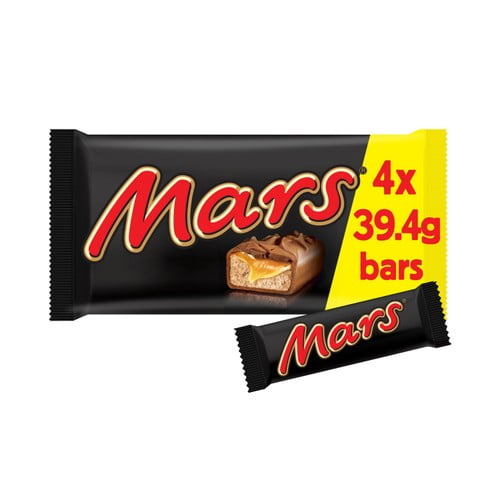 Mars Caramel Nougat & Milk Chocolate Snack Bars Multipack 4 x 40g, British Import (Pack of 3)