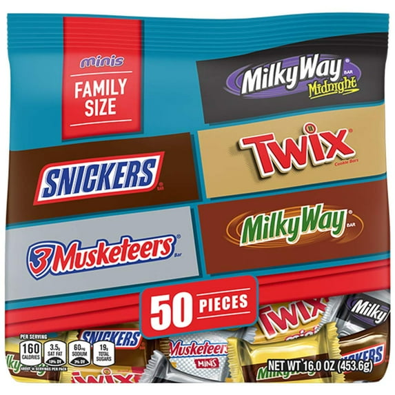 Mars Chocolate Favorites Minis Size Candy Bars Variety Mix 16.0-Ounce Family Size Bag