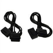 Mars Devices Video Game Accessories for Super Nintendo, Black, 2-Pack