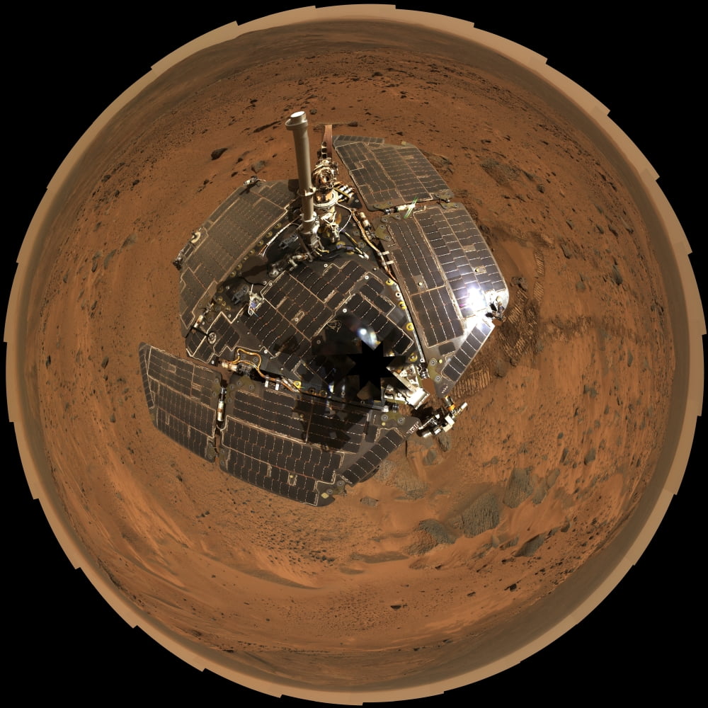 Mars Exploration Rover on the surface of Mars Canvas Art - Stocktrek Images (29 x 29)