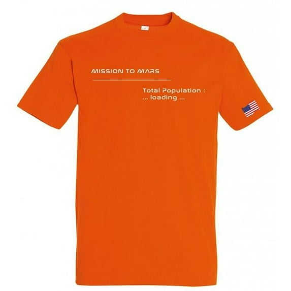Mars Exploration SUP1702 Mission to Mars Junior T-Shirt, Orange - 8 Years