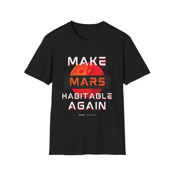 Mars Habitat T-Shirt – Planet Explorer Tee, Space Lover Gift, Unisex Shirt