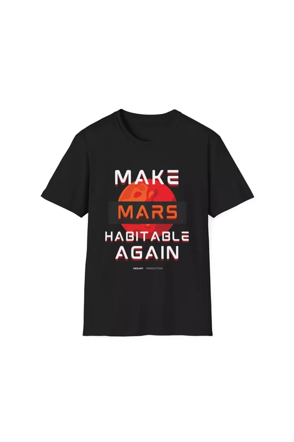 Mars Habitat T-Shirt – Planet Explorer Tee, Space Lover Gift, Unisex Shirt