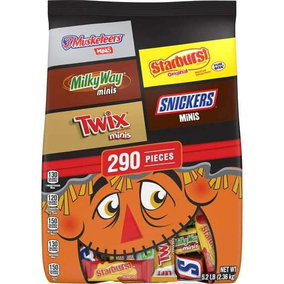 Mars Halloween Variety Pack Candy, 290 Pieces