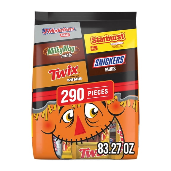 Mars Halloween Variety Pack Mini & Fun Size Assorted Candy, 83.27 oz., 290 pcs.