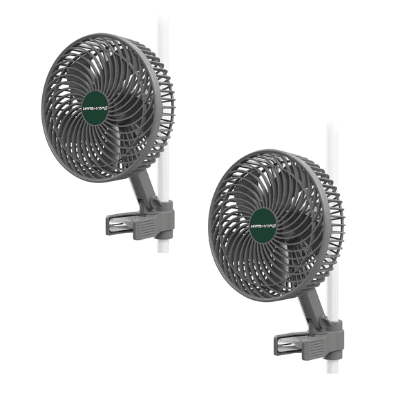 2PCS Mars Hydro Grow Tent Clip Fan 6 Oscillating Fan Adjustable Smart Control Airl Circulation