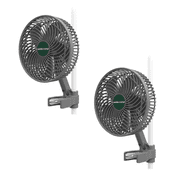 2PCS Mars Hydro Grow Tent Clip Fan 6  Oscillating Fan Adjustable Smart Control Airl Circulation