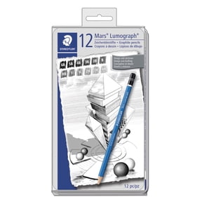 Mars Lumograph Drawing and Sketching Pencils, Set of 12