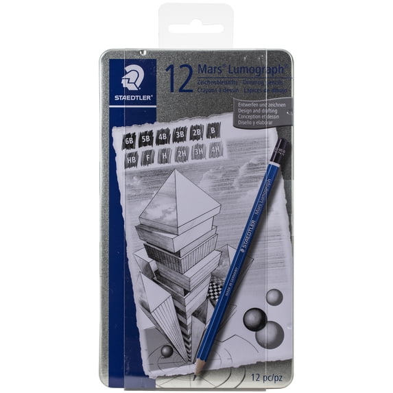 Mars Lumograph Graphite Pencils 12/Pkg-