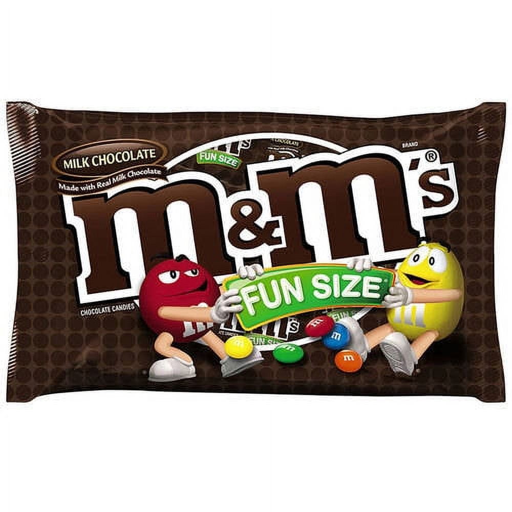 M&M Peanut Snack Size Candy 11.23oz Bag (18ct)
