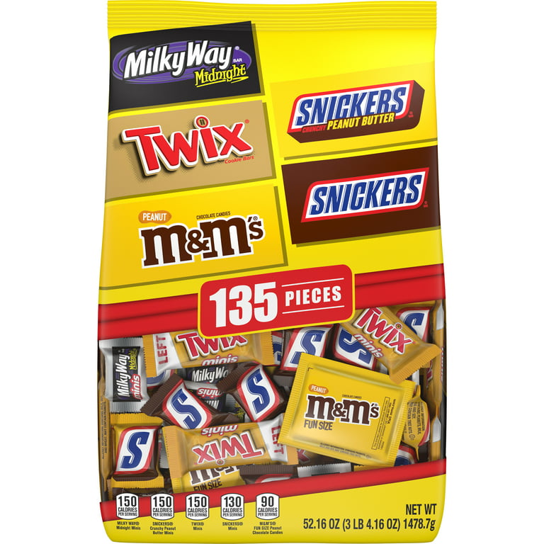 Mars Chocolate Candy Full-Size Bars Twix Snickers Milky Way M&M's Your  Choice!