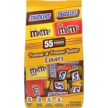 Mars Mixed Snickers & M&M's Chocolate Candy Peanut & Peanut Butter Variety Pack