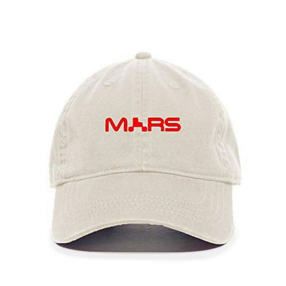 Mars NASA Logo Baseball Cap Embroidered Cotton Adjustable Dad Hat