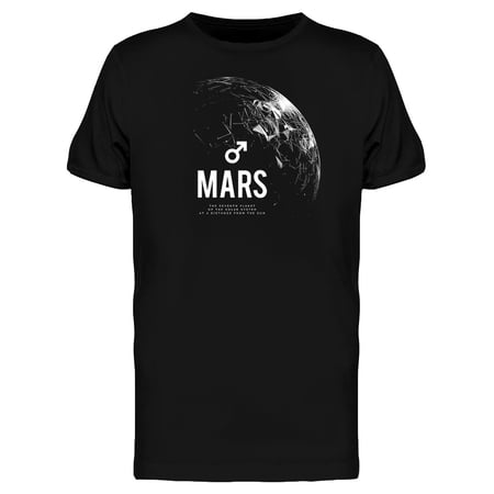 Mars Overview Graphic T-Shirt Men -Image by Shutterstock, Male Large