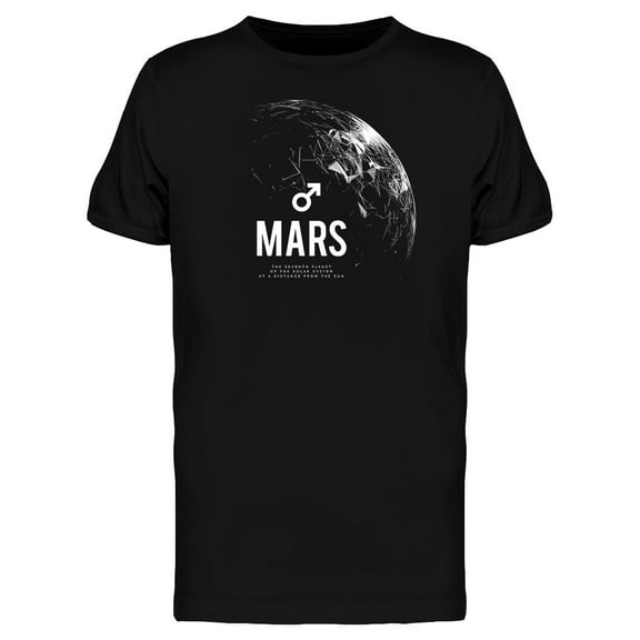 Mars Overview Graphic T-Shirt Men -Image by Shutterstock, Male Large