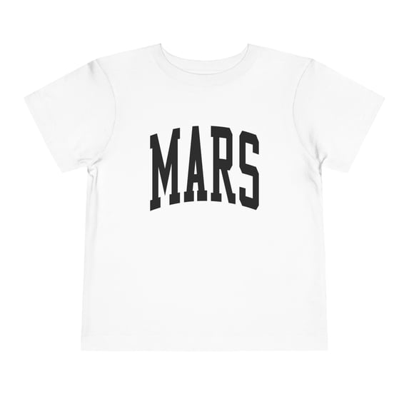 Mars Planet Space Toddler Shirt Gifts Boy Girl Size 2T-5T