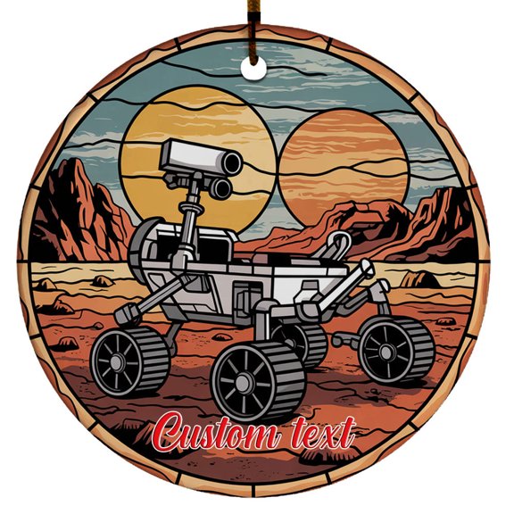 Mars Rover Ornament Christmas 2025 Holiday Ornament for Vehicle Fans, Perfect Gift for Kids, Friends, Colleagues
