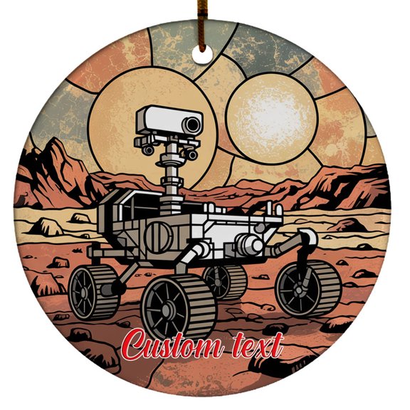 Mars Rover Ornament Unique Christmas 2025 Gift for Vehicle Enthusiasts, Kids, Friends or Workmates