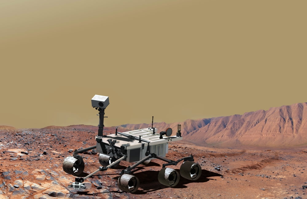 Mars Science Laboratory Canvas Art - Stocktrek Images (35 x 23)