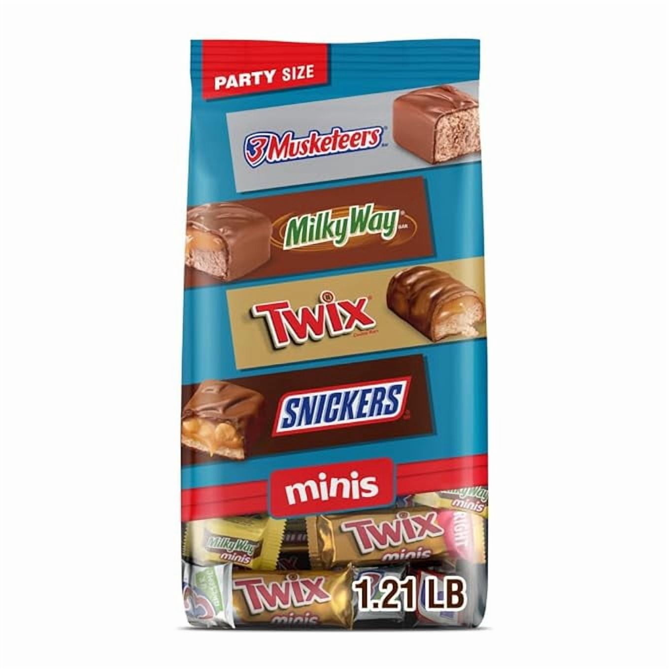 Pack of 2 - Mars Snickers, Twix, Milky Way & 3 Musketeers Mini Nfl ...