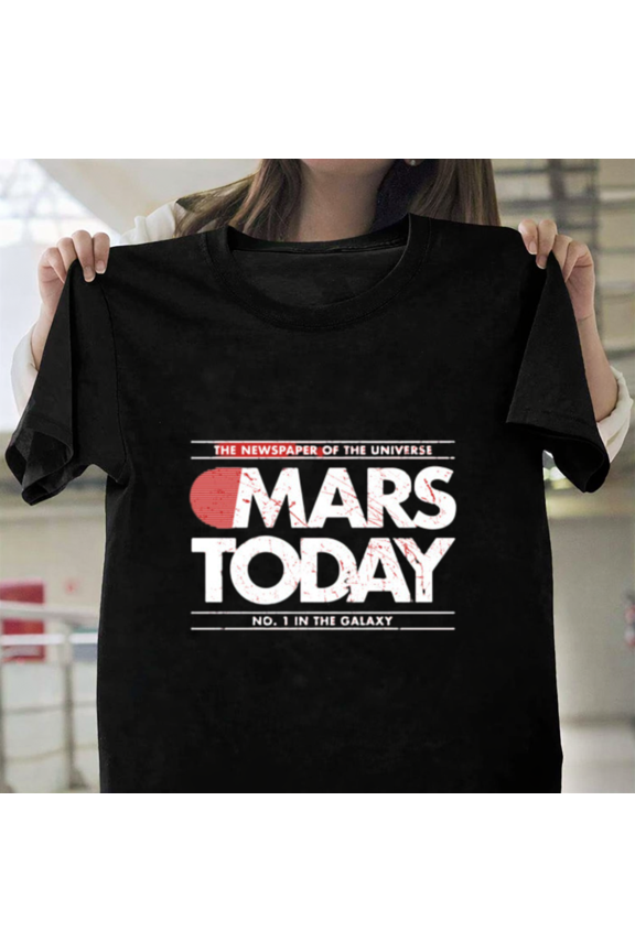 Mars Today Distressed Edition Space Exploration Unisex T-Shirt, up to size 3XL.