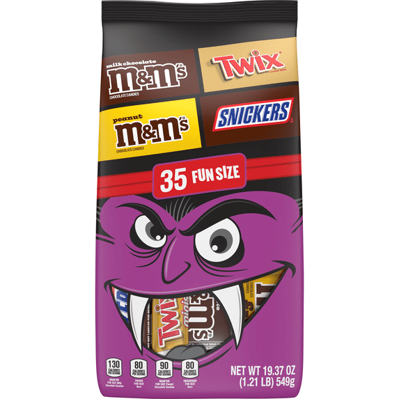Mars Variety Mixed Chocolates, Fun Size, 19.37 Oz Bag
