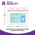 thumbnail image 1 of Mars Wellness Durable Badge & ID Holders, Leather Clear, 7.3 oz, 20-Pieces, 1 of 8