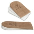 thumbnail image 1 of Mars Wellness Gel Heel Lift - 3 Layers, 1/8" per Layer, Adjustable Height - Soft Suede Top Heel Cups for Heel Pain Relief - Shoe Lifts Men, Heel Lifts for Women and Men - Small, 1 of 7