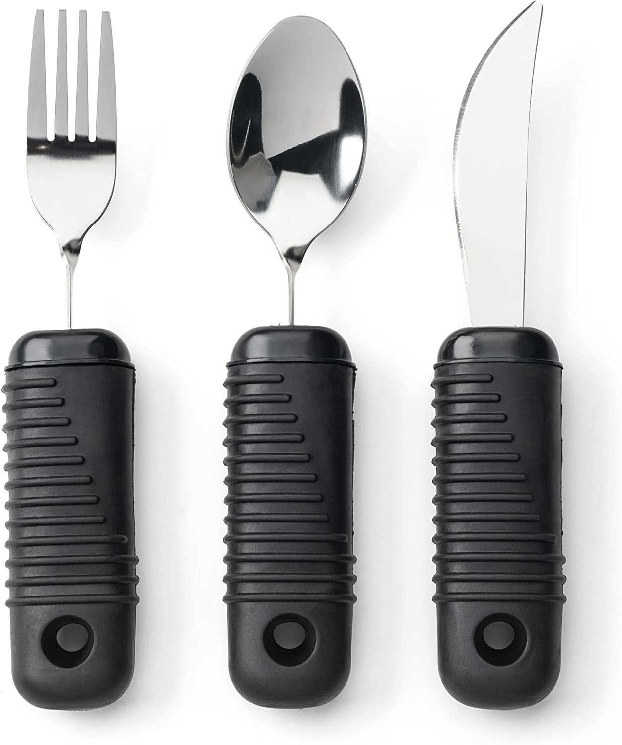 Mars Wellness Weighted Utensils Set 3Piece Heavy Duty, Stainless