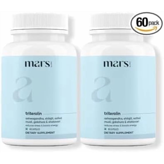 Mars Mixed Strength and Stamina Boost, Powered by Triterolin, Pack of 2 Capsules