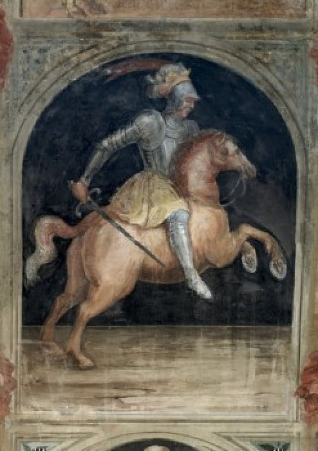 Mars in Scorpio Artist Unknown ( Italian) Fresco Palazzo della Ragione Padua Canvas Art - (24 x 36)