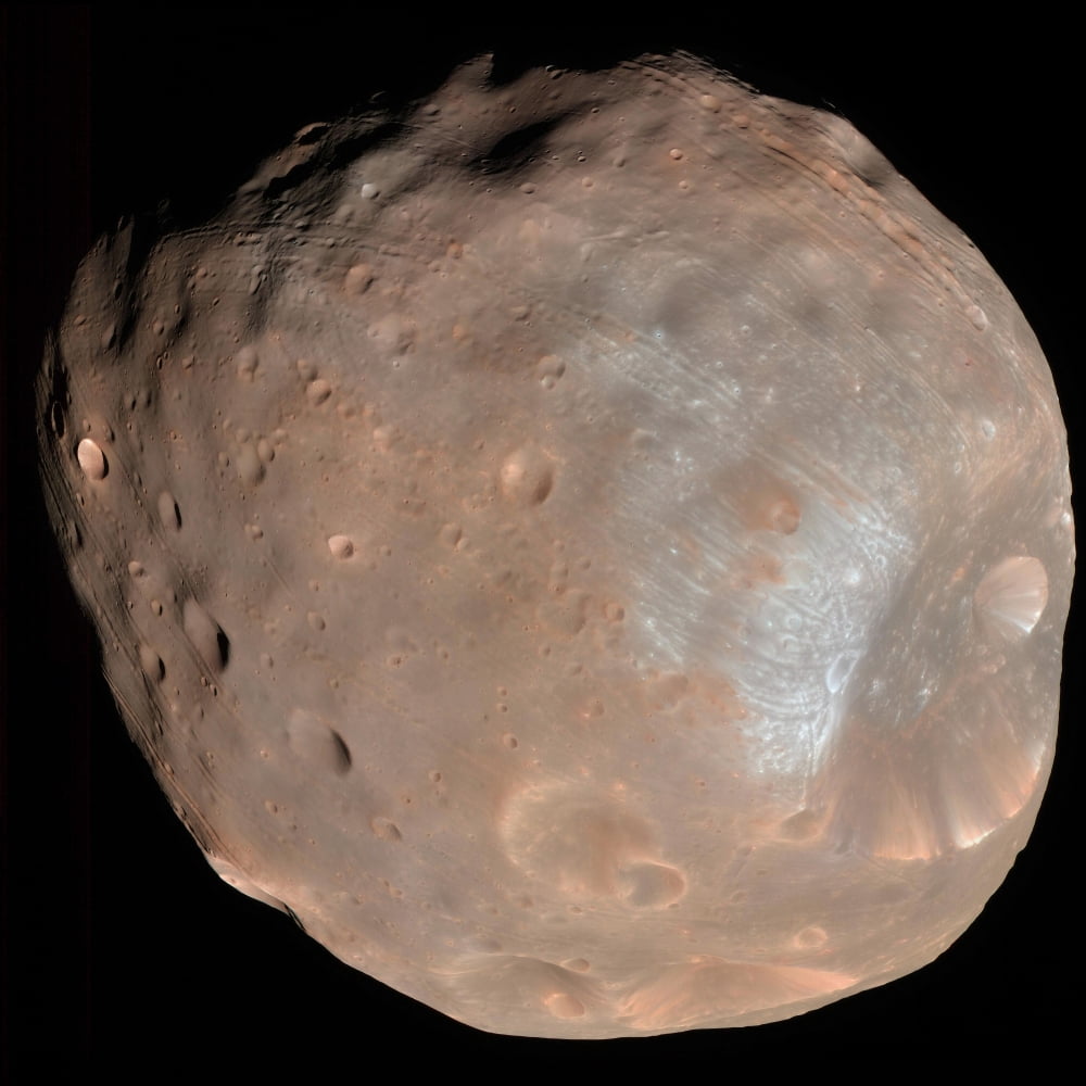 Mars moon Phobos Canvas Art - Stocktrek Images (28 x 28)