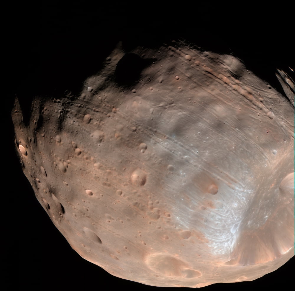 Mars moon Phobos Canvas Art - Stocktrek Images (29 x 28)