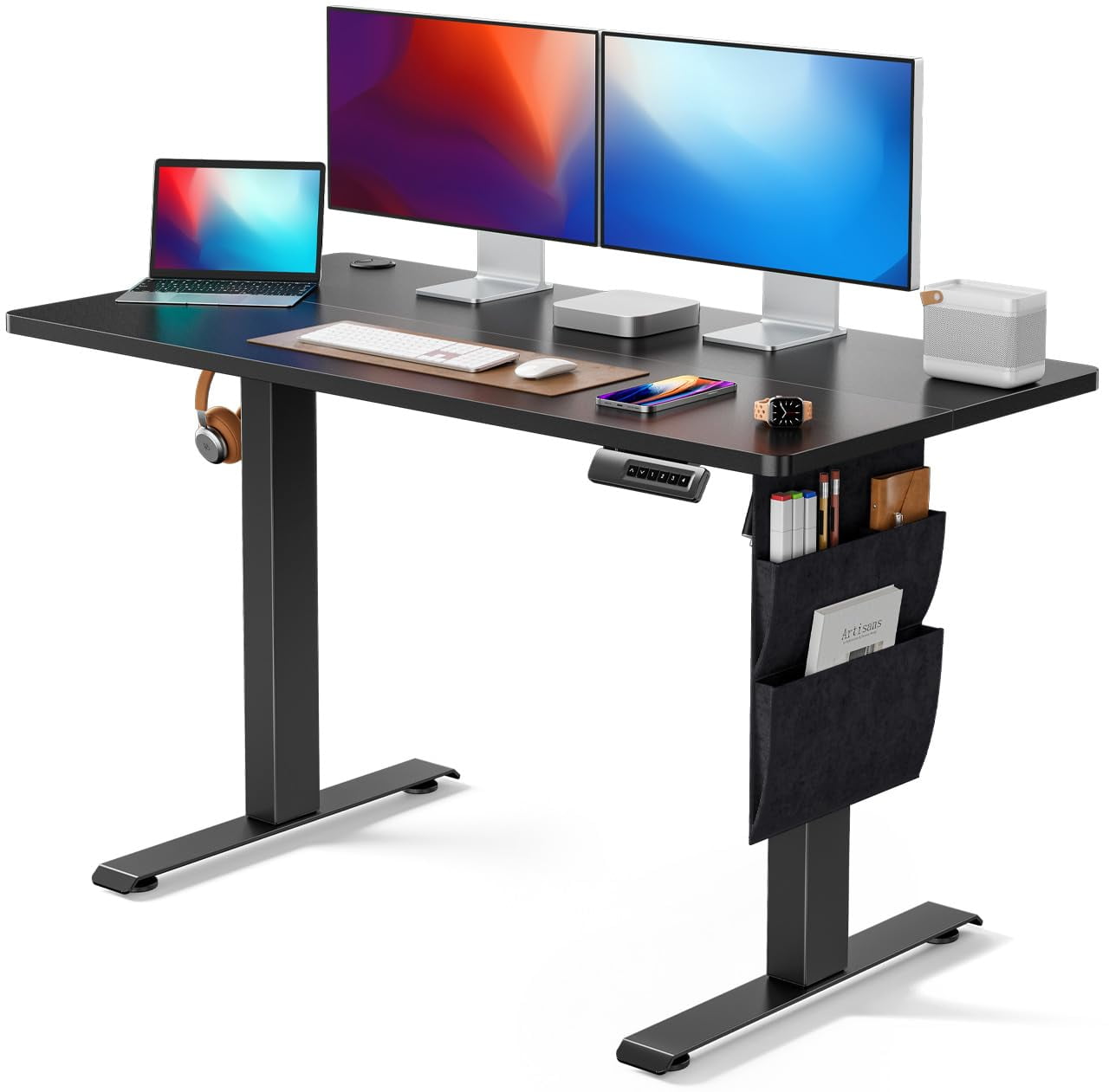 Marsail Standing Desk Adjustable Height, 48x24 Inch Electric Standing ...