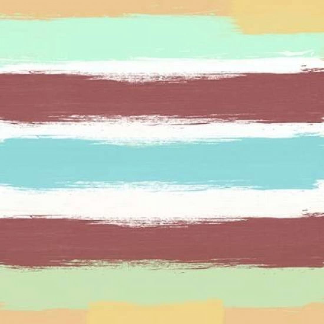 Marsala Paint Stripes Canvas Art - Linda Woods (24 x 24)
