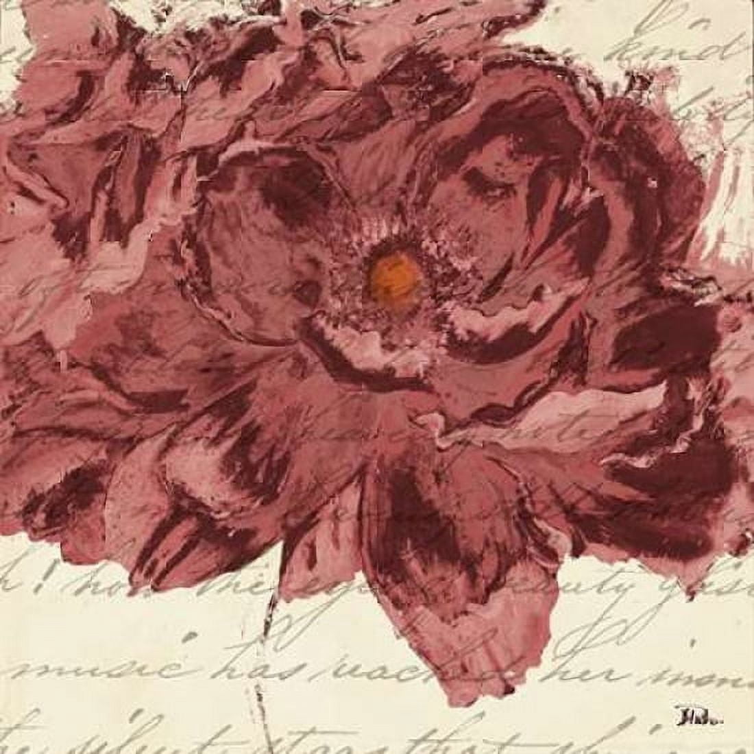 Marsala Peonies Square II Canvas Art - Patricia Pinto (24 x 24)