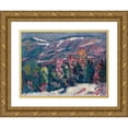thumbnail image 1 of Marsden Hartley 24x19 Gold Ornate Framed and Double Matted Museum Art Print Titled - Song of Winter, 1 of 4