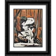 thumbnail image 1 of Marsden Hartley 2x Matted 20x24 Black Ornate Framed Art Print 'Smelt Brook Falls', 1 of 2