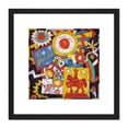 thumbnail image 1 of Marsden Hartley Himmel Painting 8X8 Inch Square Wooden Framed Wall Art Print Picture with Mount, 1 of 4