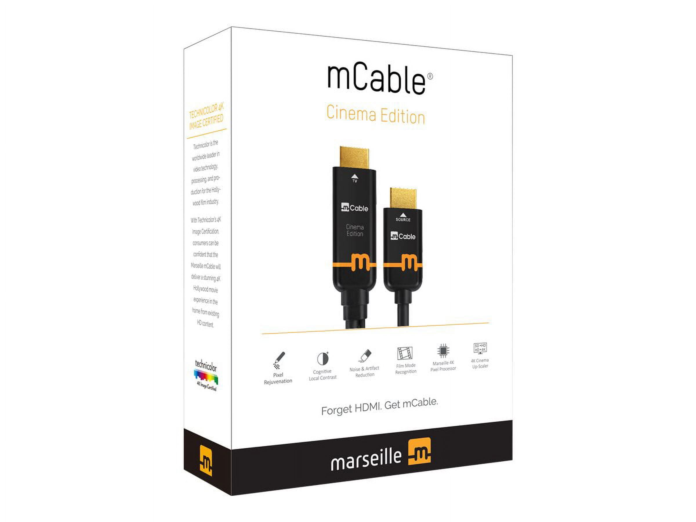 Marseille mCable Cinema - HDMI cable - HDMI male to HDMI, USB (power ...