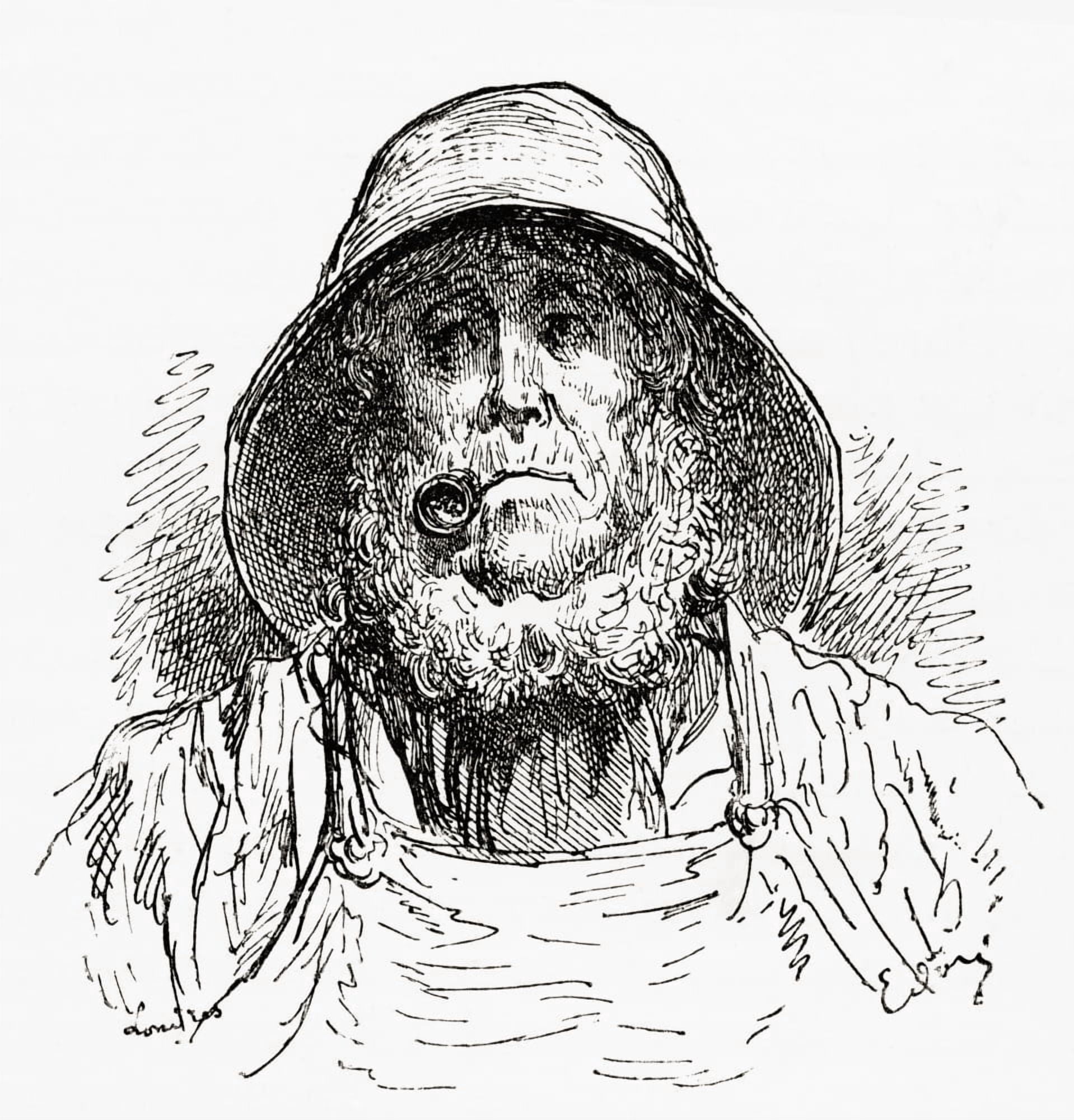 The Marseilles Sailor After A Drawing By Gustave Dore From Life And Reminiscences Of Gustave Dore Published 1885 Canvas Art - Ken Welsh Design Pics (14 x 15)
