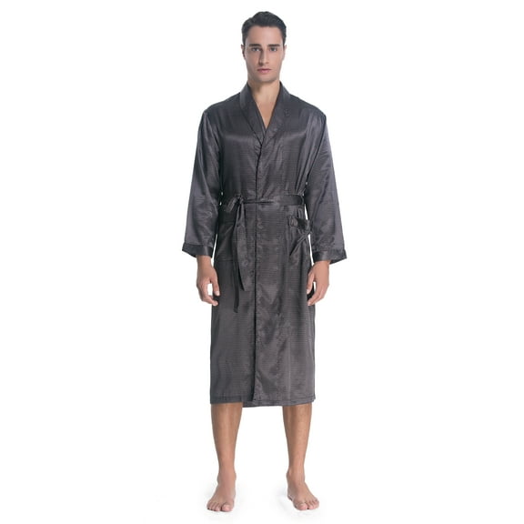 Marsgoo Mens Silky Satin Lounge Robe