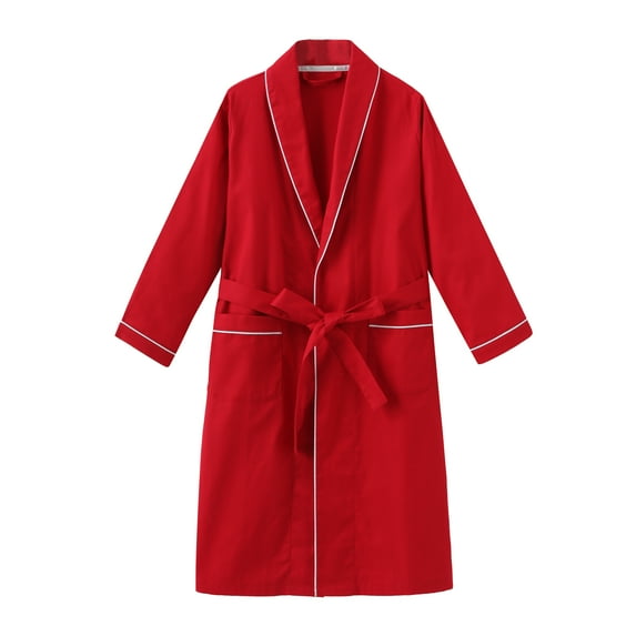 Marsgoo Toddle Kids Girls Boys 100% Cotton Kimono Lounge Bathrobe Robe, Kids Loungewear for Spa (Size 2 Toddler-14 Years)(Red,2T)
