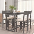 thumbnail image 1 of Marsh 5pc Dining Set Counter Height  4x Side Chairs - Gray, 1 of 22