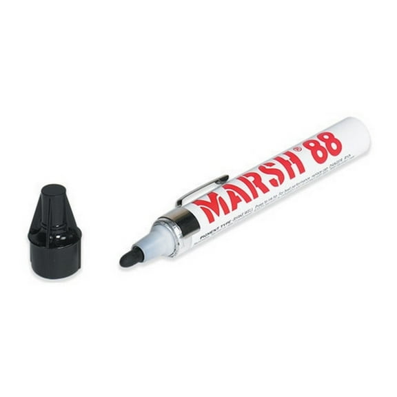 Marsh 88 Black Valve Markers (12 Per/Case)